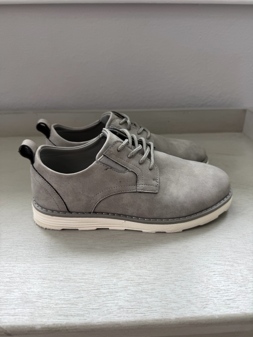 Perry Ellis Gray Derby Dress Shoes - Boys Size 2